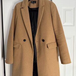 Zara Beige Wool Blend Jacket